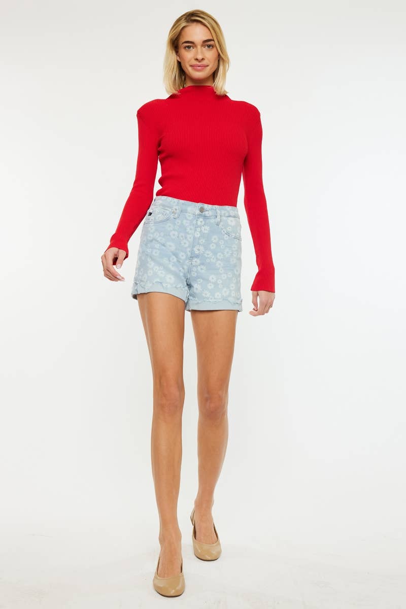 Floral High Rise Shorts