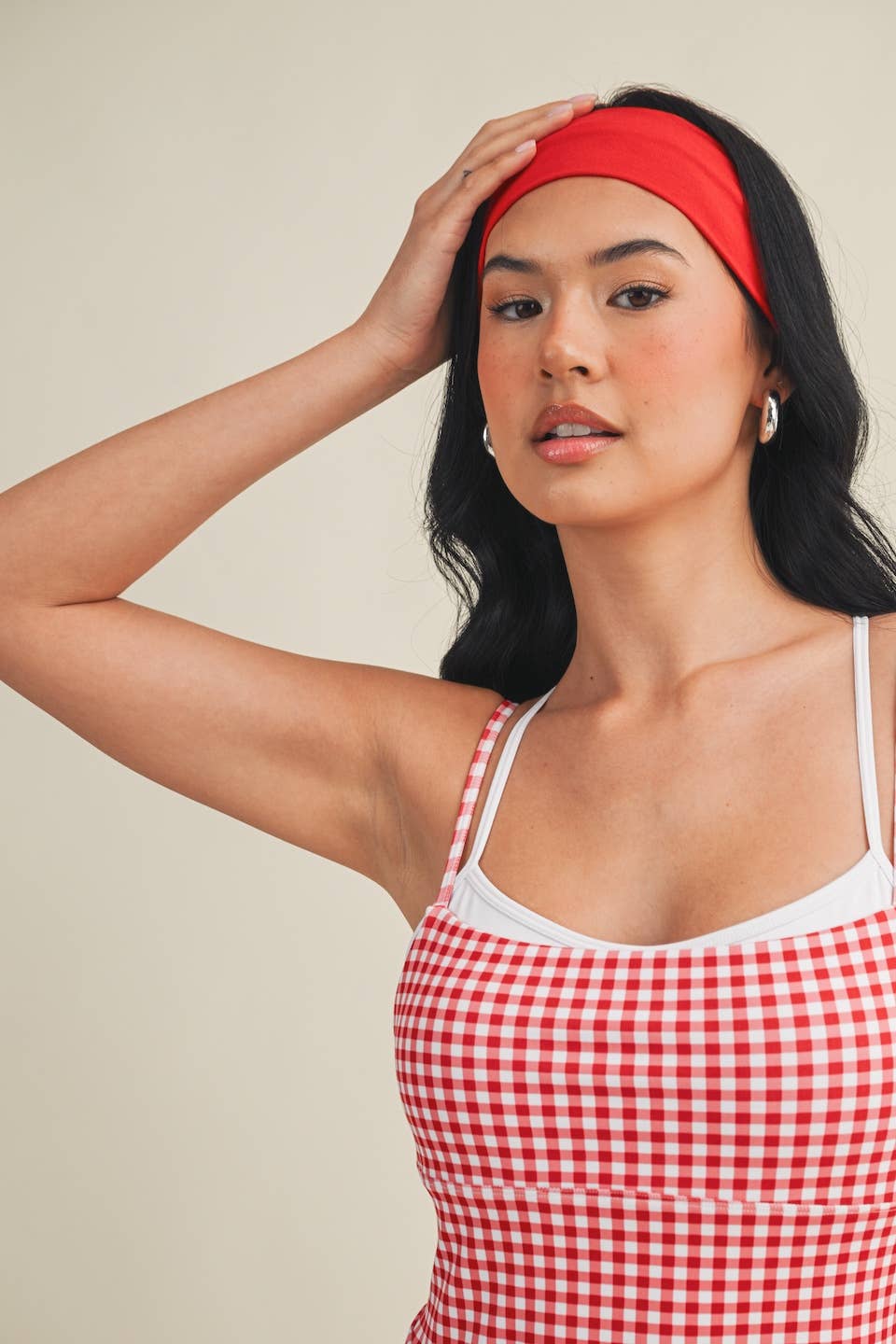 Gingham Print Dress