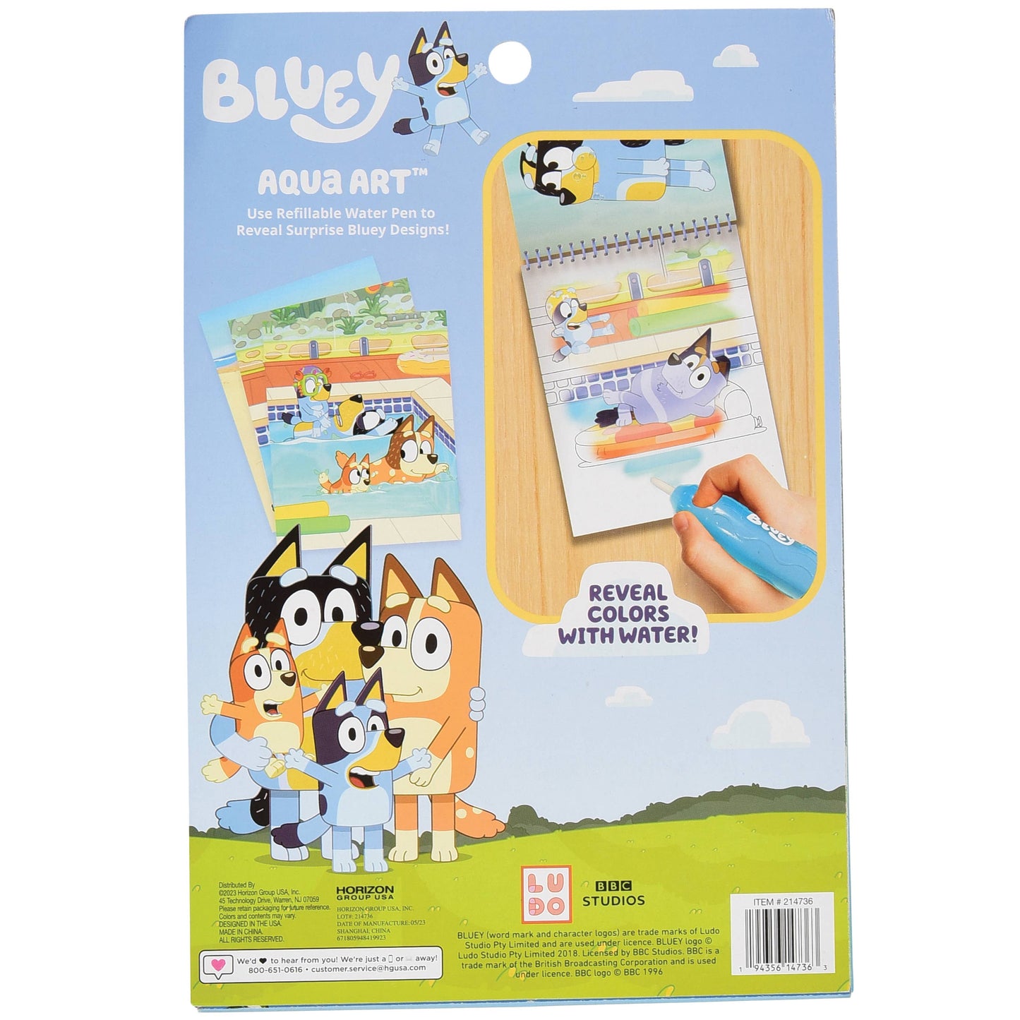 Bluey Aqua Art Pad