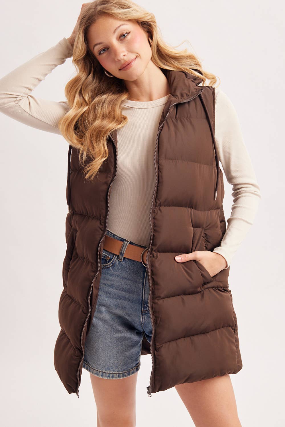 Hooded Puffer Vest