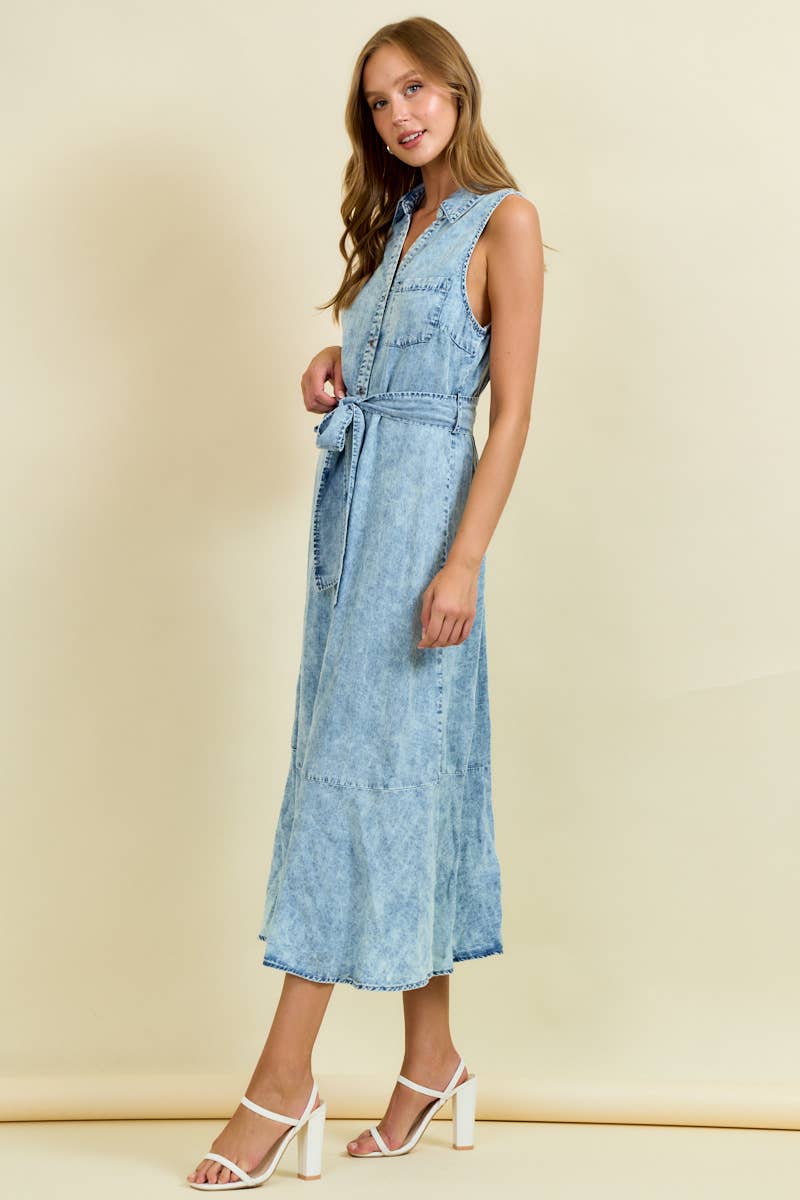 Tencel Midi Dress