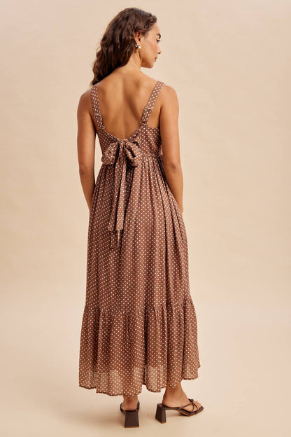 Polka Dot Bow Maxi