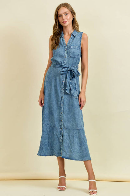 Tencel Midi Dress