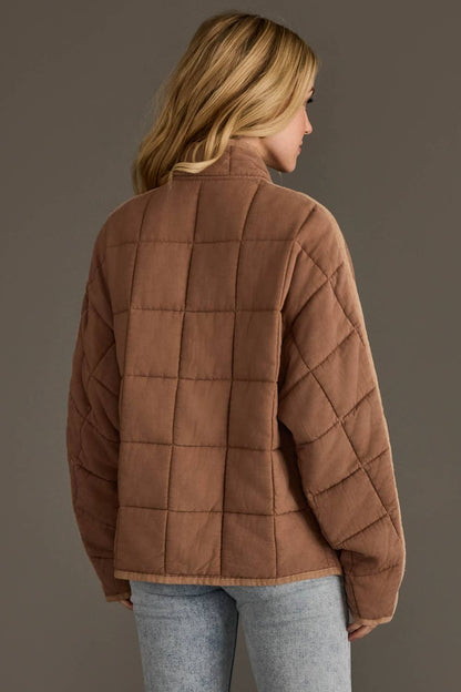 Tan Soft Quilted Jacket