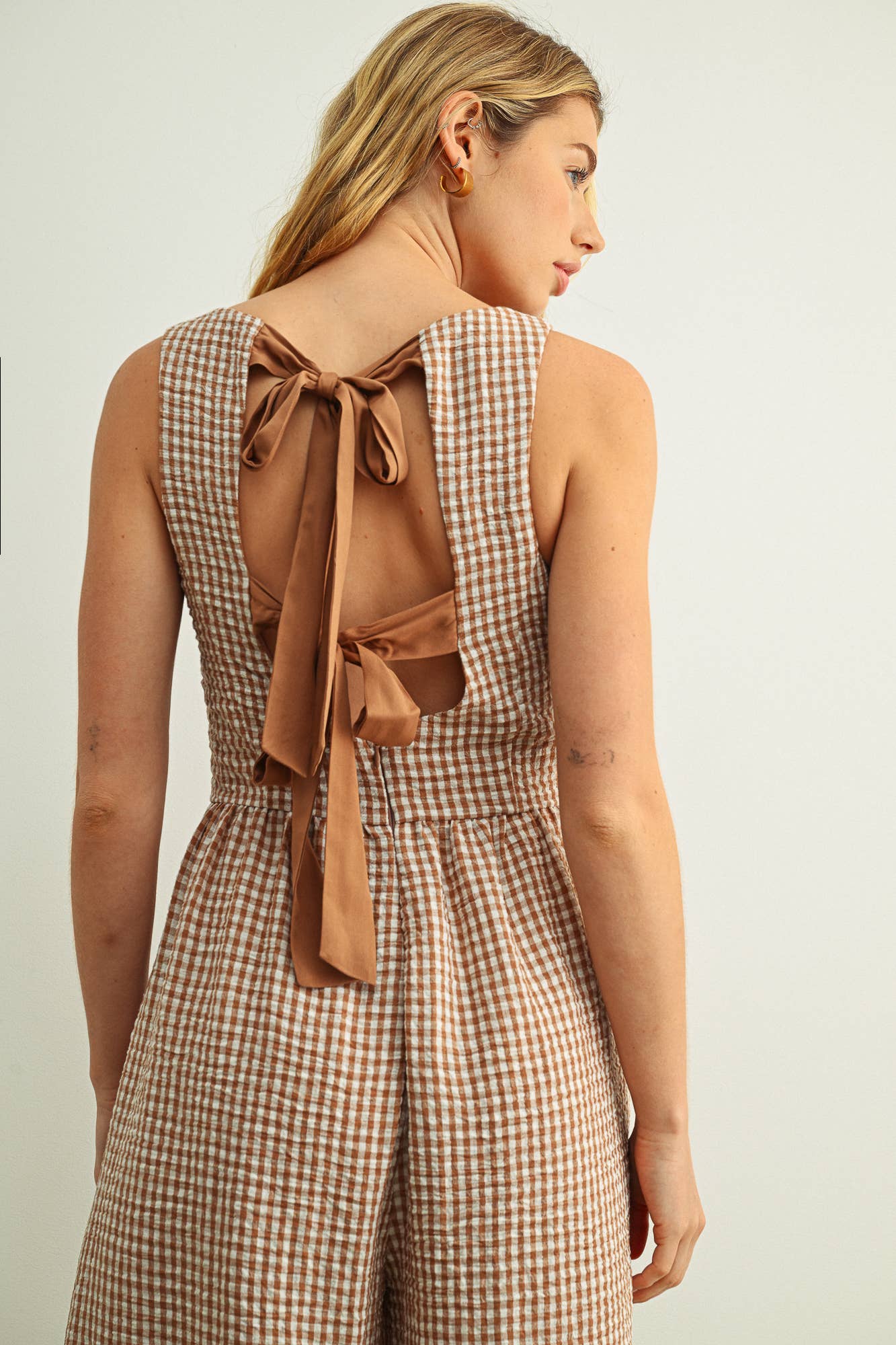 Gingham Jumpsuit