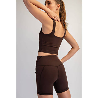 Square Neck Crop Tank