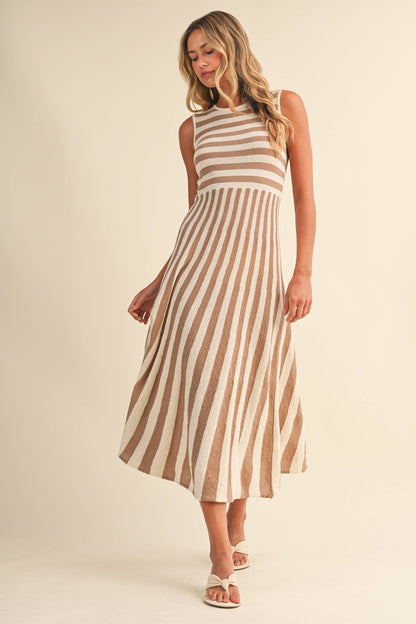 Striped Midi Dress