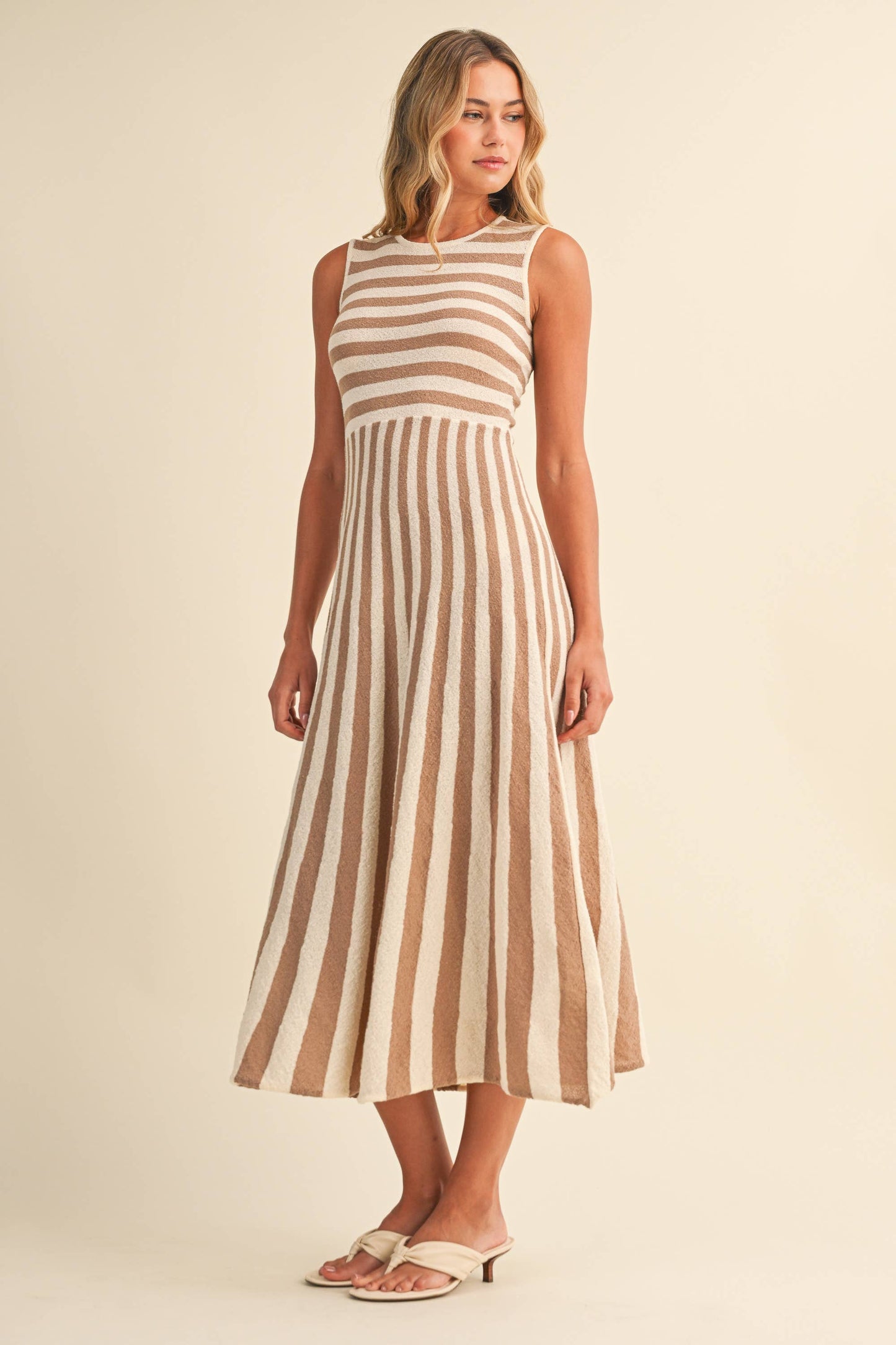 Striped Midi Dress