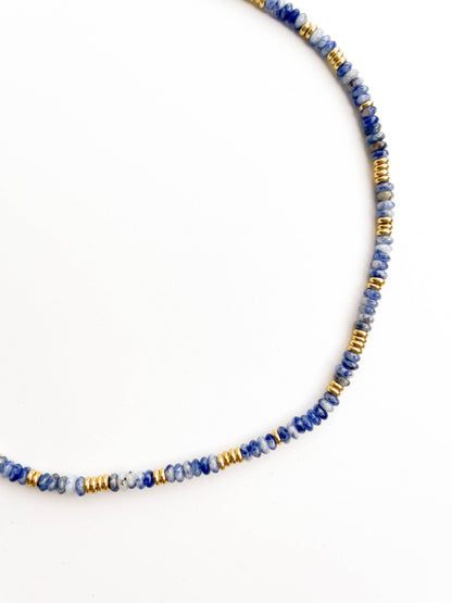 Coastal Blue - Gemstone Bead Necklace