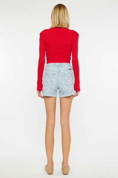 Floral High Rise Shorts