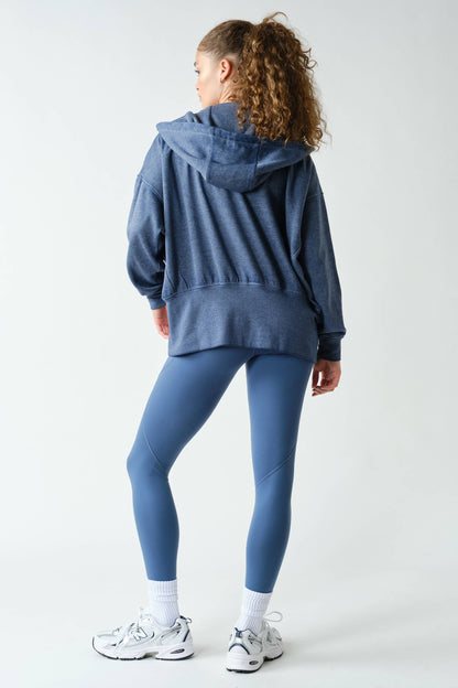 Fleece Hoodie Tapered Sleeves