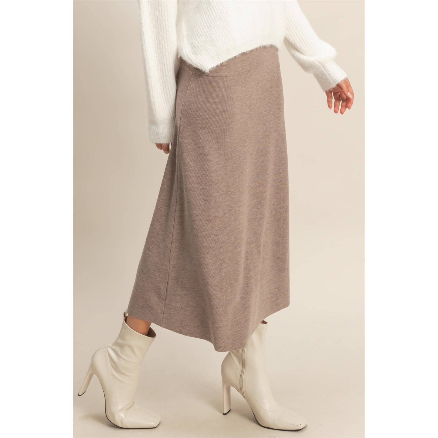 Ribbed Knit Skirt