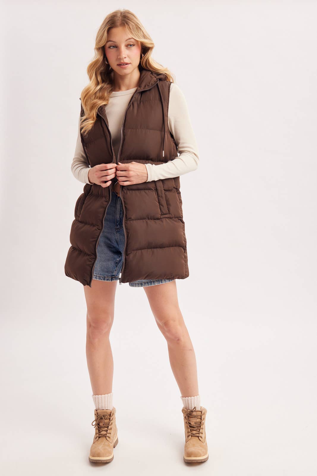 Hooded Puffer Vest