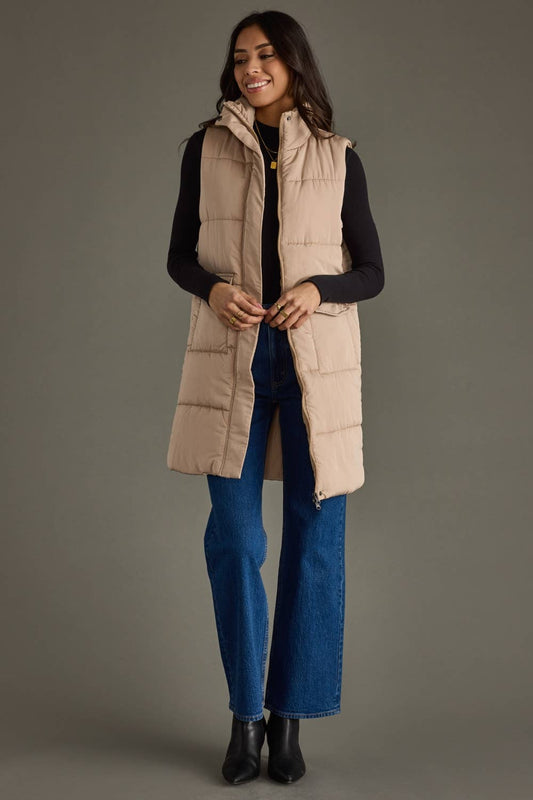 Tan Long Vest