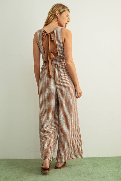 Gingham Jumpsuit