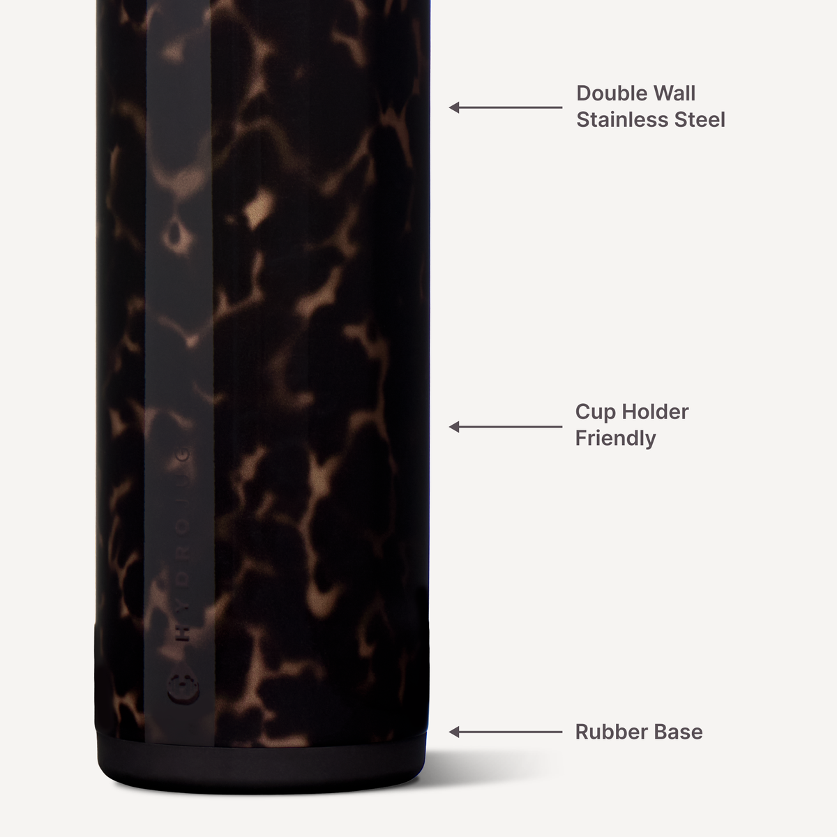 Mocha Tortoise HydroJug 24 oz Ease2o