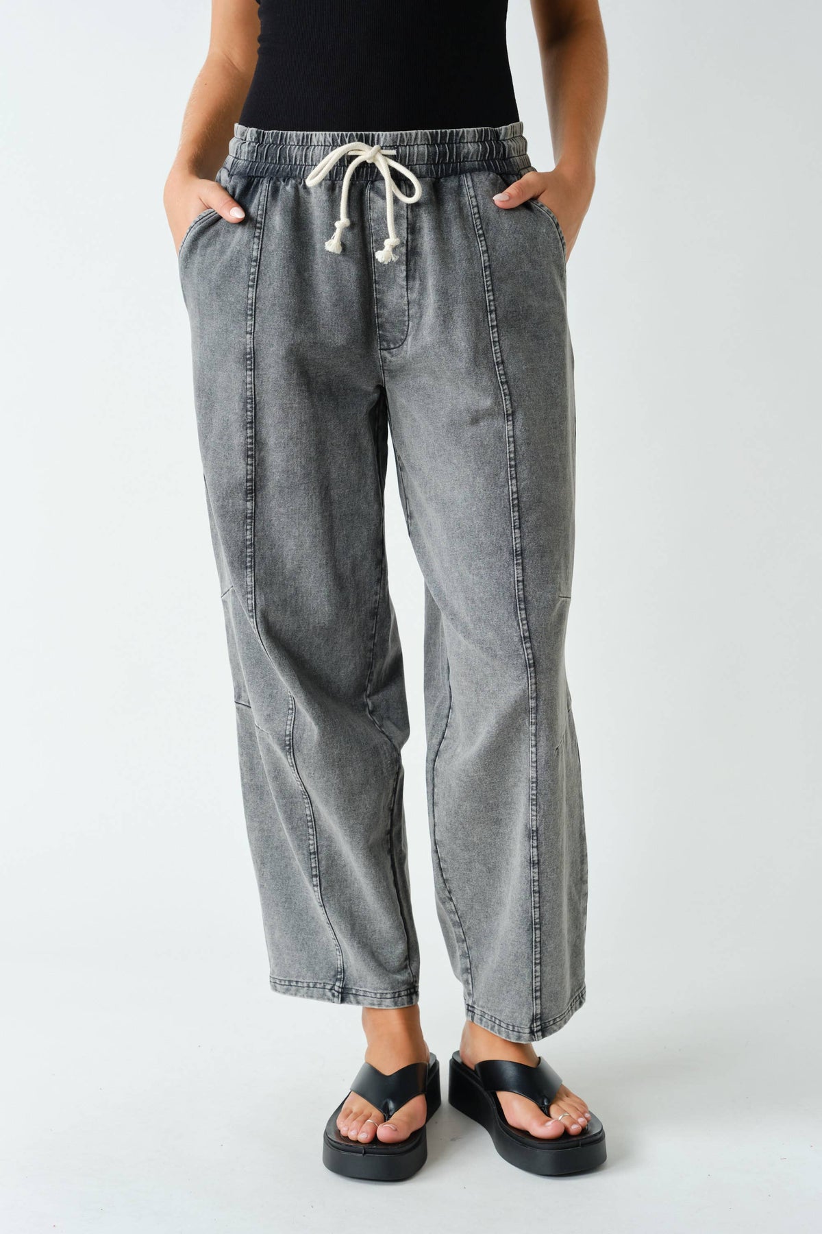 Mineral Wash Denim Pants