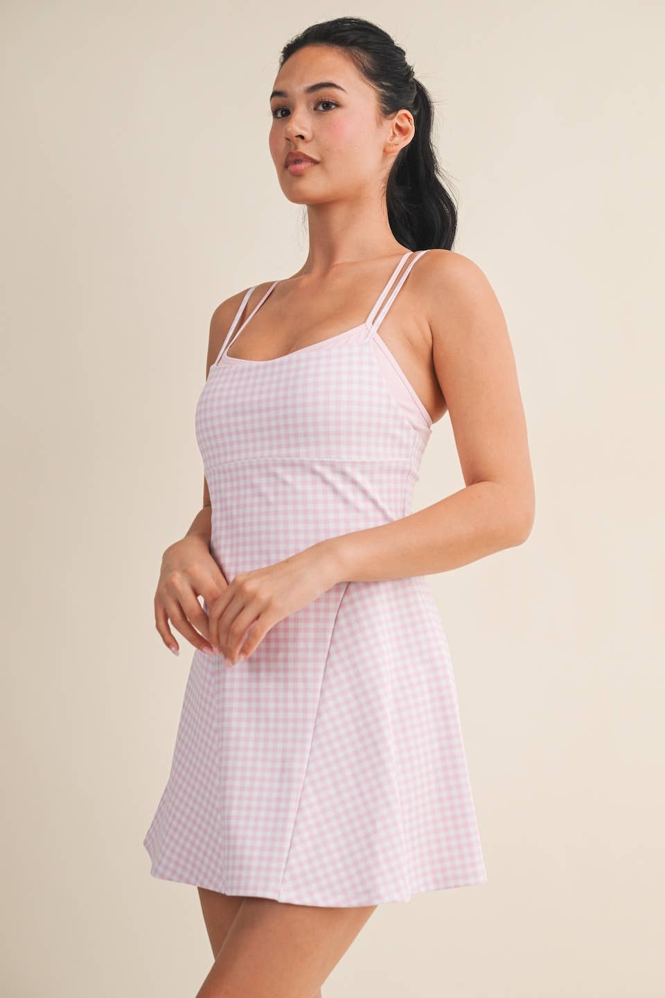 Gingham Print Dress