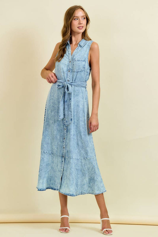 Tencel Midi Dress