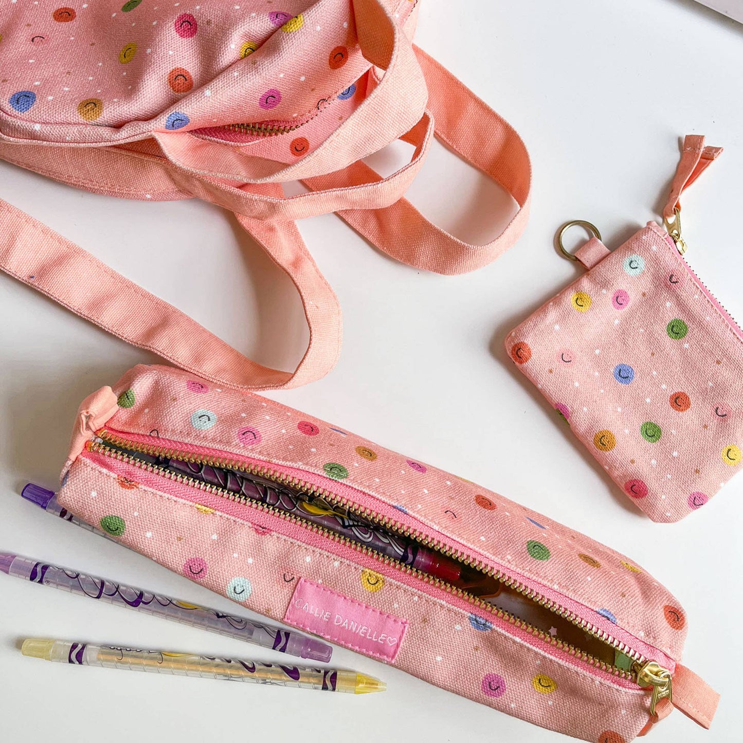 Happy Day Smiley Pencil Pouch