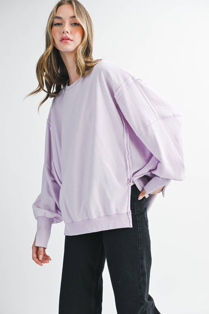 Oversized Seam Detail Pullover