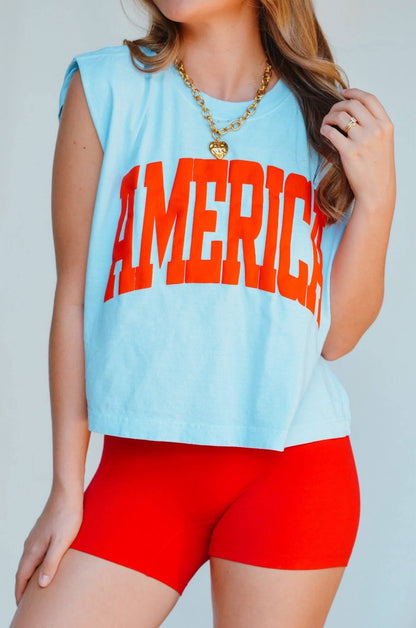 America Puff Muscle Tee