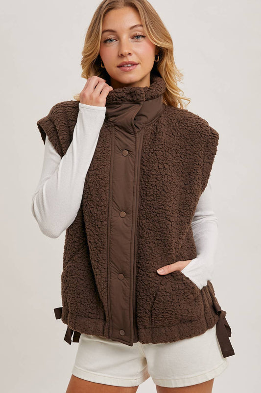 Sherpa Button Down Vest