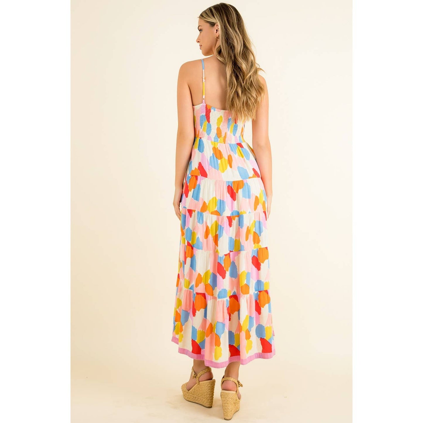 Smocked Multicolor Dress