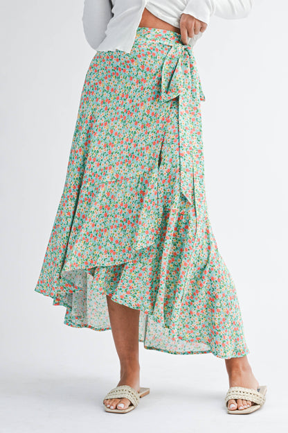 Berti Floral Wrap Skirt
