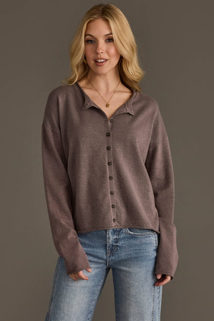 Dk. Gray Button Up Cardigan