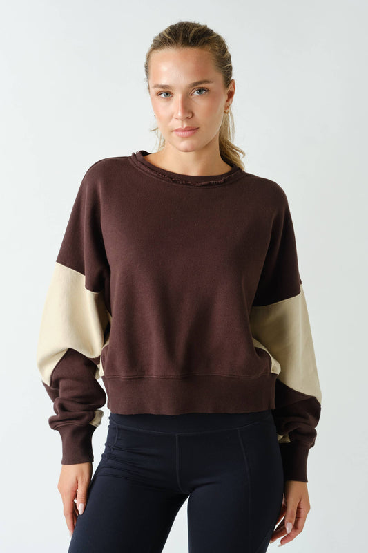 Vintage Vibes Color Block Crew