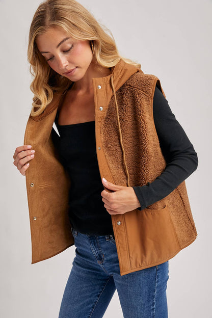 Sherpa Hooded Vest