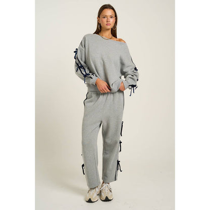 Bow Side Trim Pants