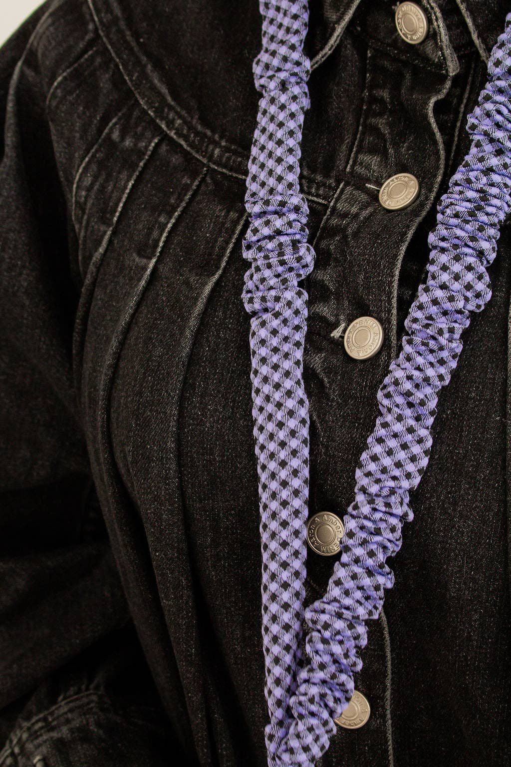 Twilight Gingham Lanyard