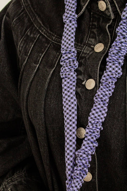 Twilight Gingham Lanyard