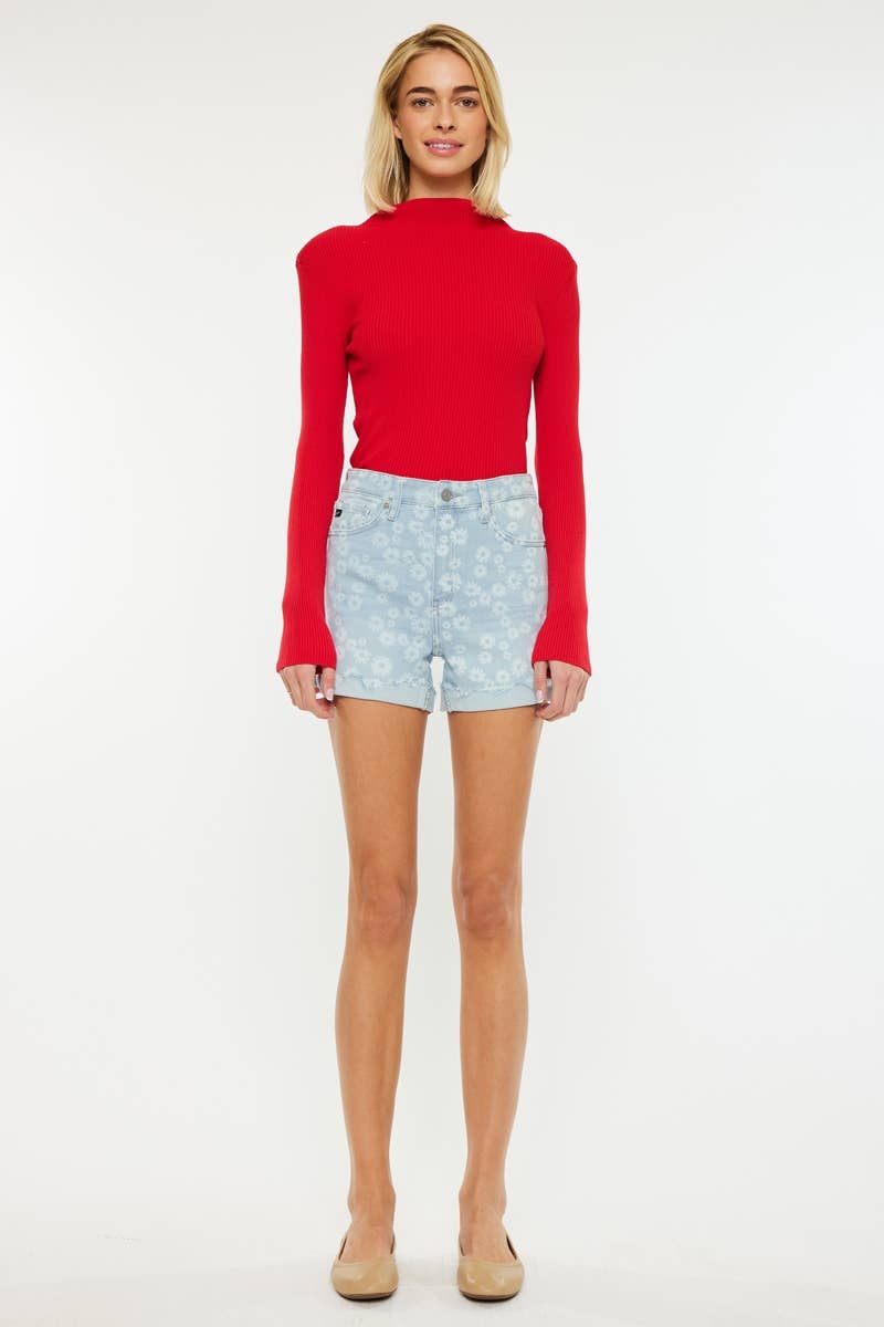 Floral High Rise Shorts