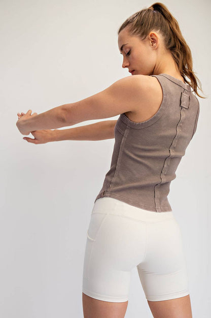 Mineral Wash Rib Tank