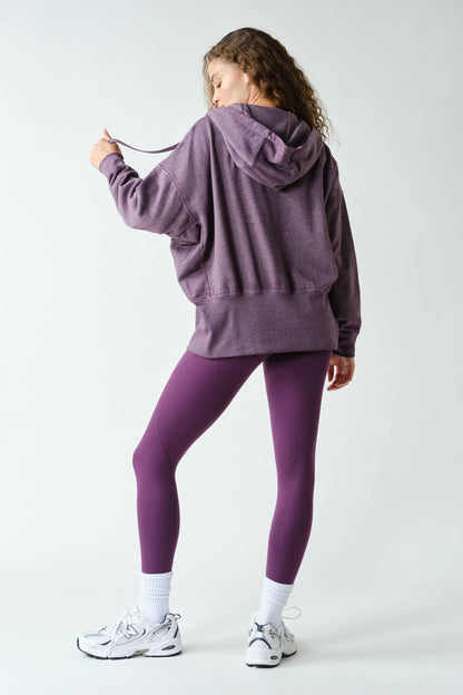 Fleece Hoodie Tapered Sleeves