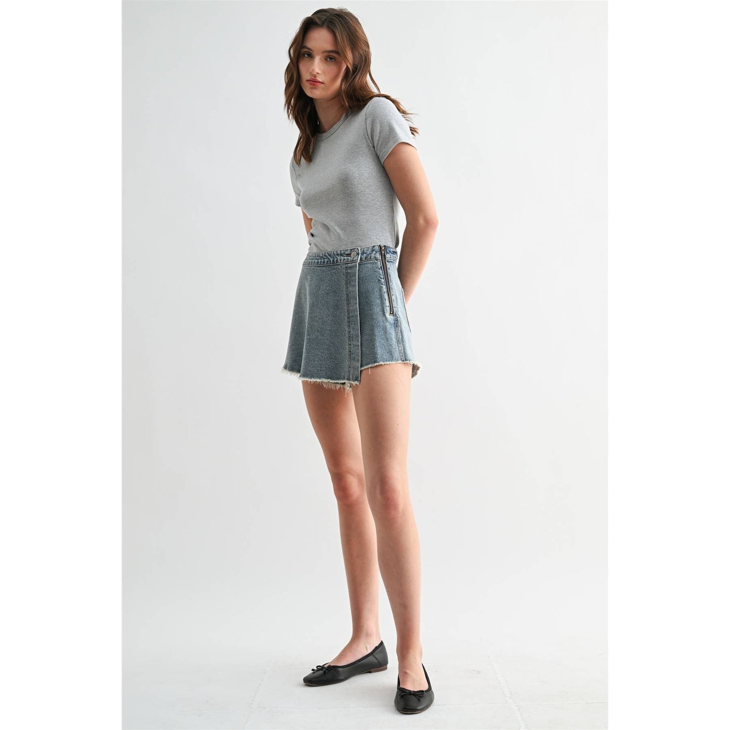 High-Rise Vintage Skort