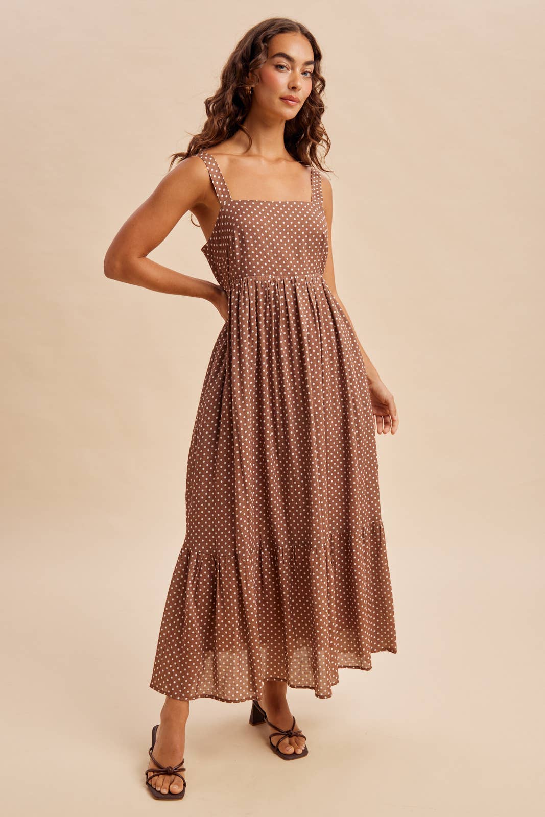 Polka Dot Bow Maxi
