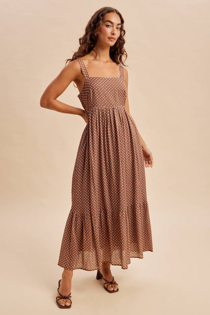 Polka Dot Bow Maxi