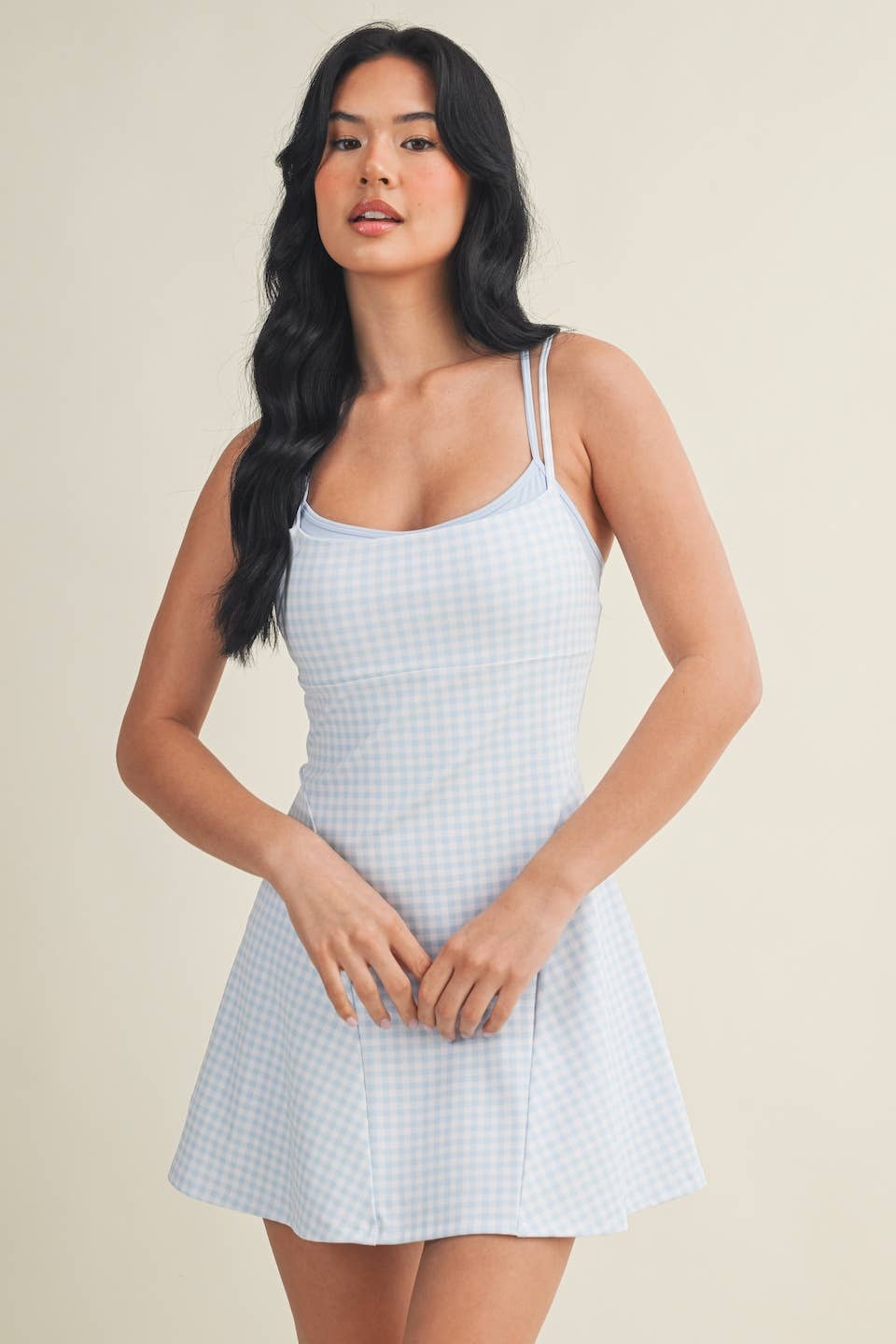 Gingham Print Dress