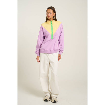 Bold Color Block Button Up