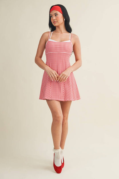 Gingham Print Dress