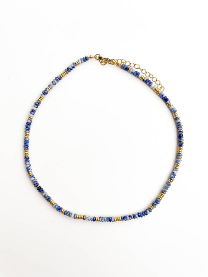 Coastal Blue - Gemstone Bead Necklace