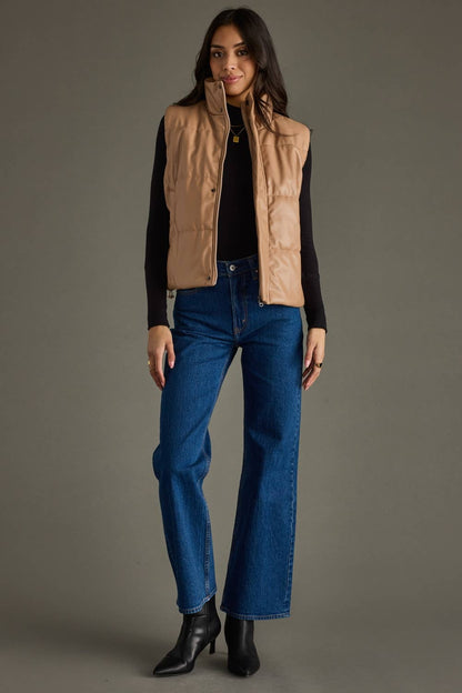 Tan Leather Vest