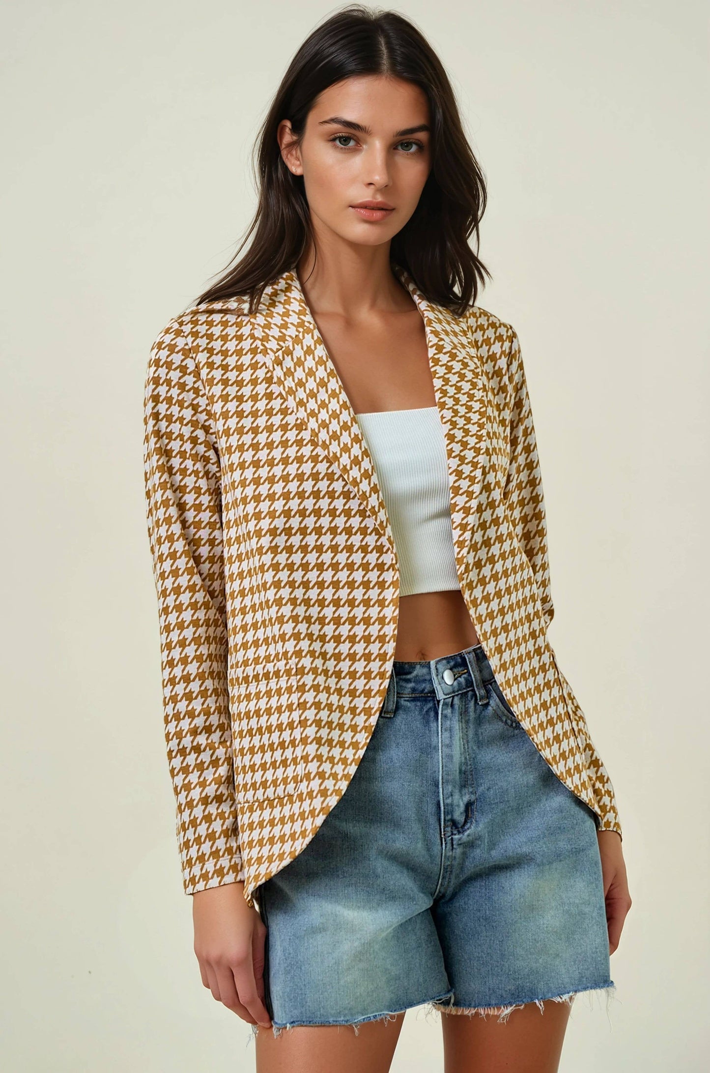 Houndstooth Blazer