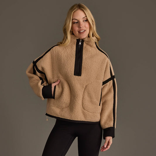 Tan & Black Sherpa