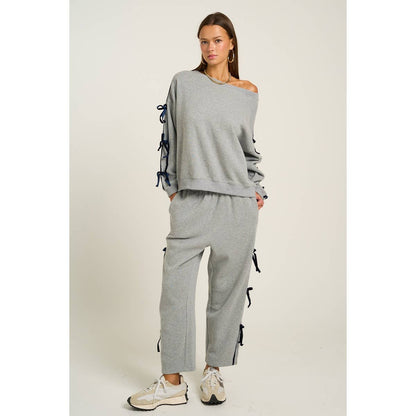 Bow Side Trim Pants