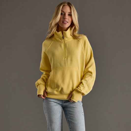 Yellow Quarter Zip